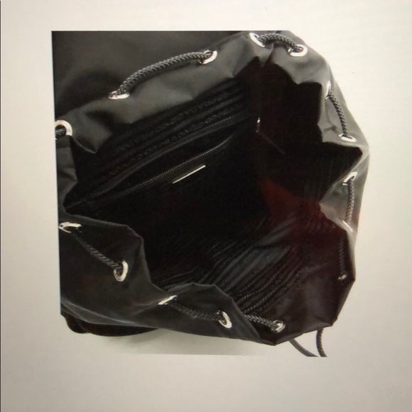 Prada V164 Unisex Nero Nylon / Leather Backpack main image 10